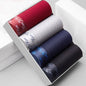 4pcs Men's Boxer Silk Plus Size Breathable Briefs