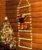 Christmas LED Santa Claus Climbing Ladder