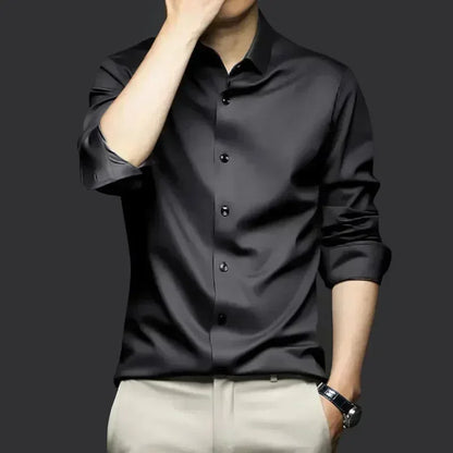 Men's Long Sleeve Luxurious Wrinkle Resistant Shirts