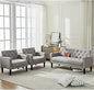 Mid-Century Modern Pink Velvet Loveseat Sofa Set