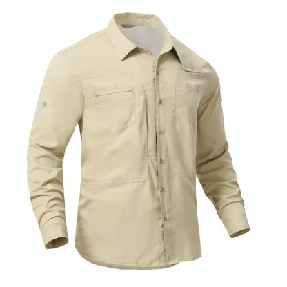 Men's UPF 50+ Casual Long Sleeve Fishing Shirts