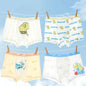 4PCS Mesh Breathable Boy Comfort Antibacterial Cartoon  Underwear