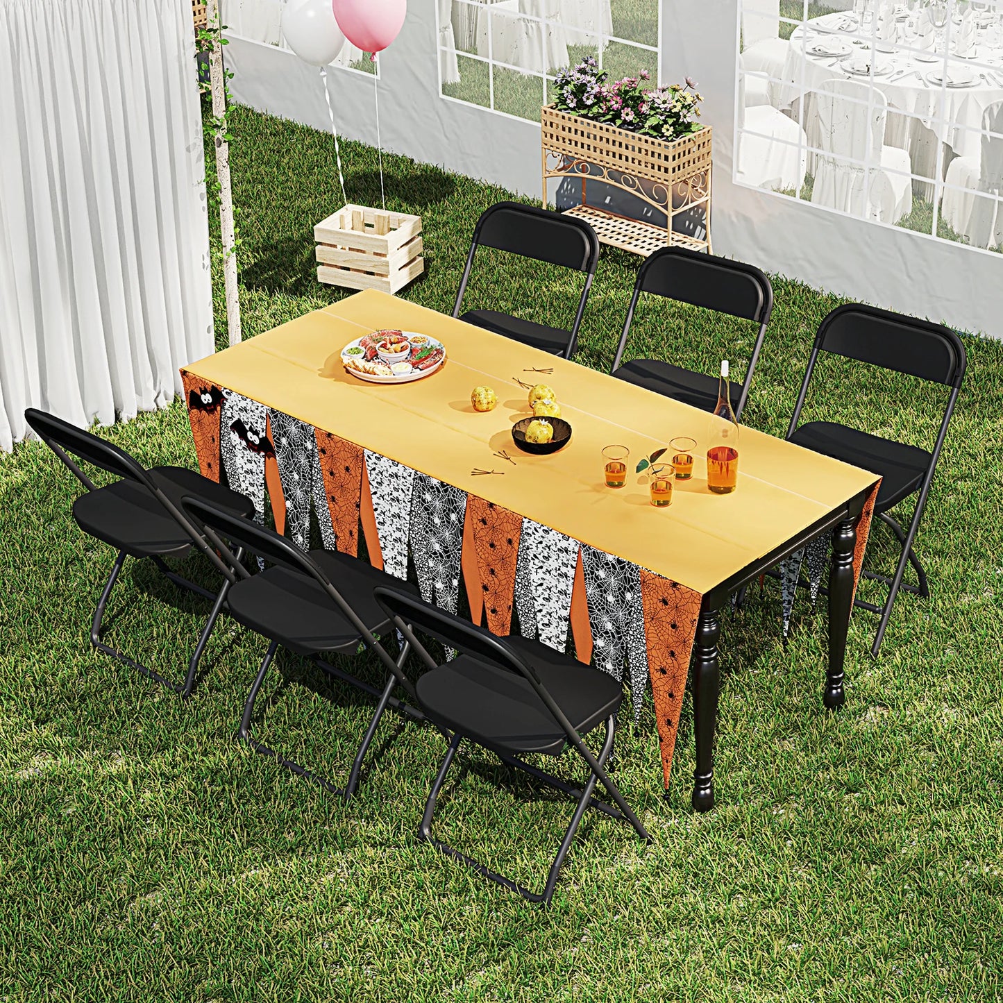 Plastic Folding Chairs, Lightweight Portable Indoor/Outdoor