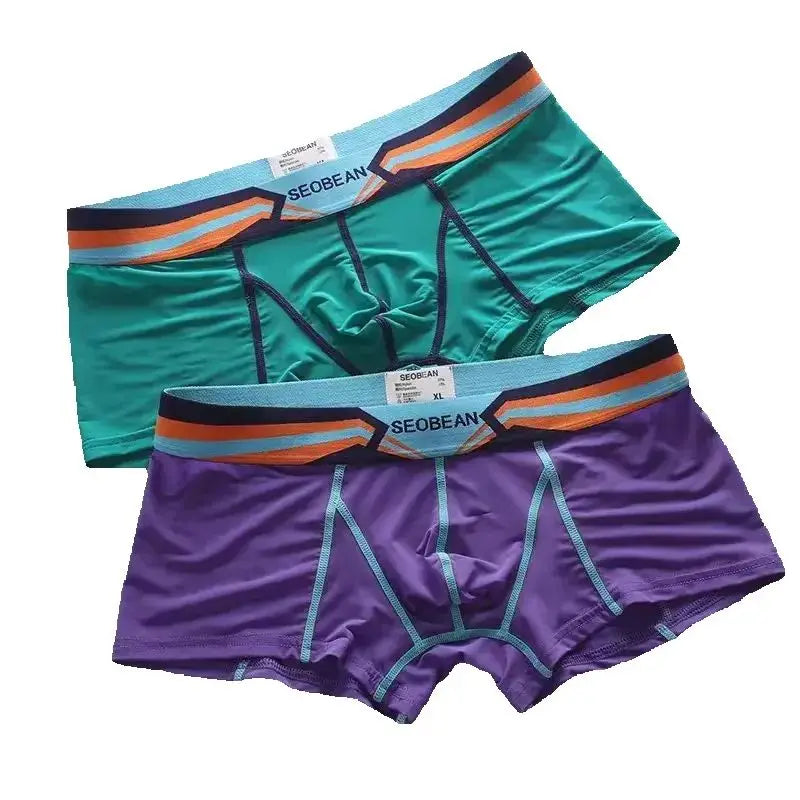 Men's Translucent Nylon Inner Pouch Boxer Briefs