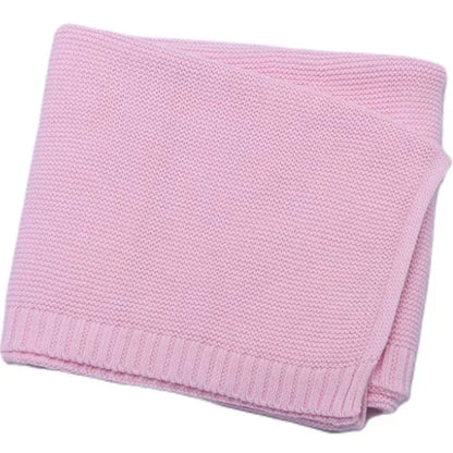 Personalized Name Baby Knitted Blanket Cotton Wraps