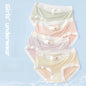 4PCS Girls Breathable Antibacterial Thin Briefs