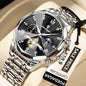 POEDAGAR Luxury Watch Top Original Waterproof Chronograph