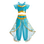 Girls Elsa Anna Dress Princess Carnival Jasmine Rapunzel