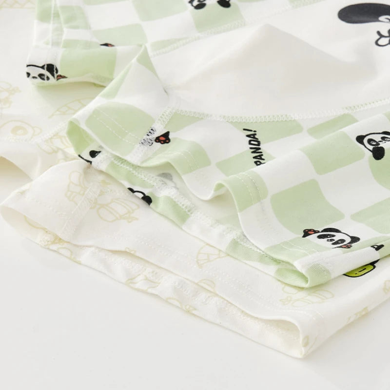 4PCS Cotton Antibacterial Boys Breathable Underwear