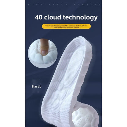 Men/Women Thick Sports Insoles Padded with Anti Odor