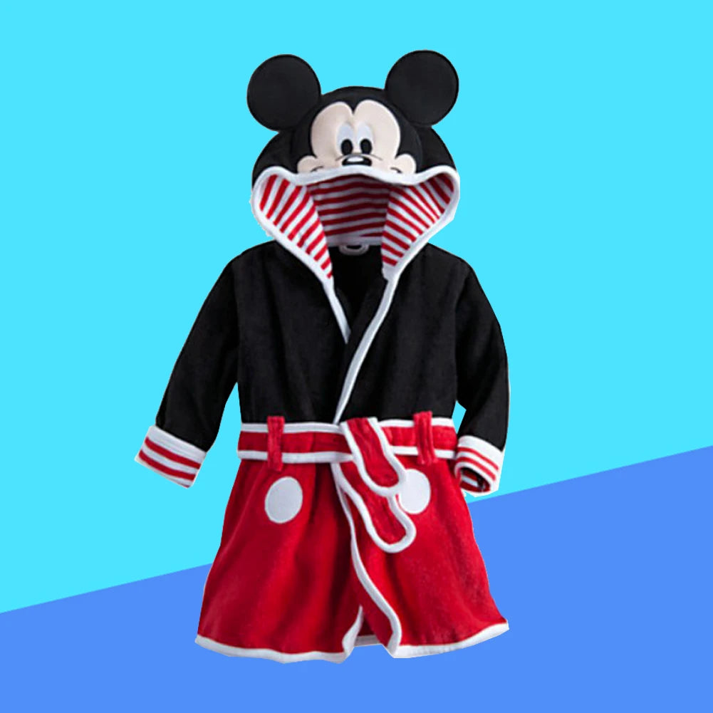 Boys/Girls Mickey Mouse Warm Pajama Flannel Robe