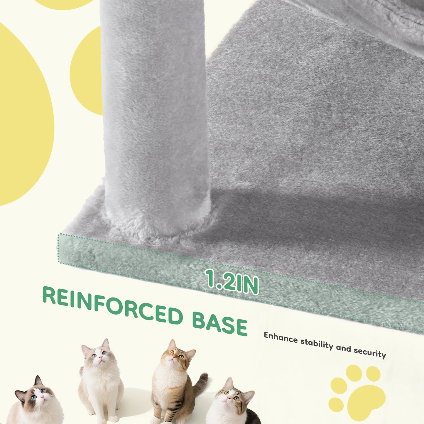 Tall Multi-Cat Climbing Tower for Pet Furniture