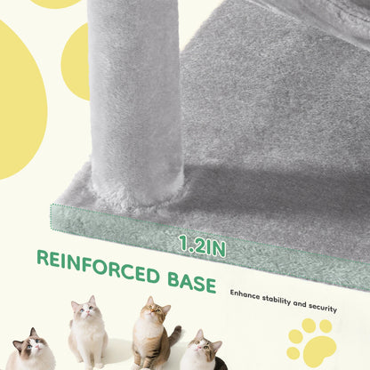 Tall Multi-Cat Climbing Tower for Pet Furniture