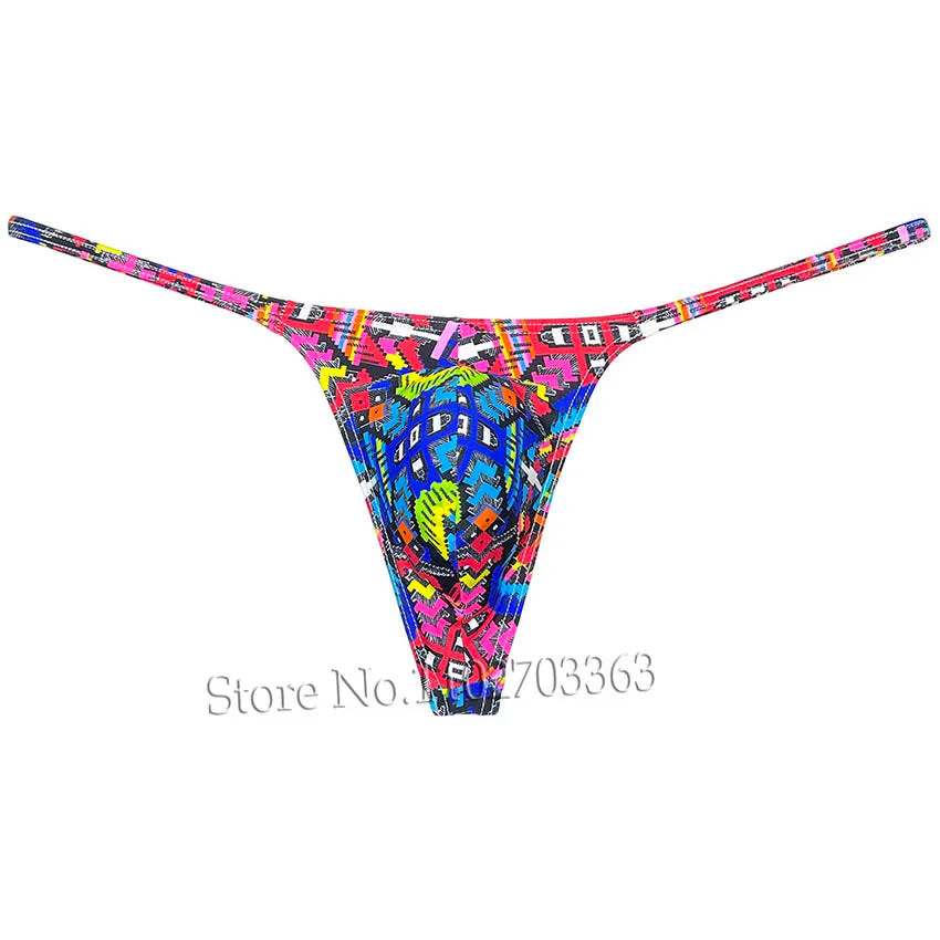 Men's Swim Thongs Micro G-string Big Pouch