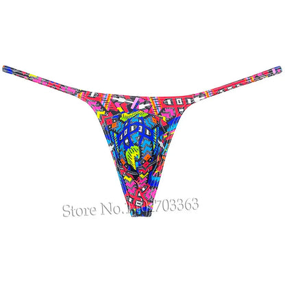 Men's Swim Thongs Micro G-string Big Pouch