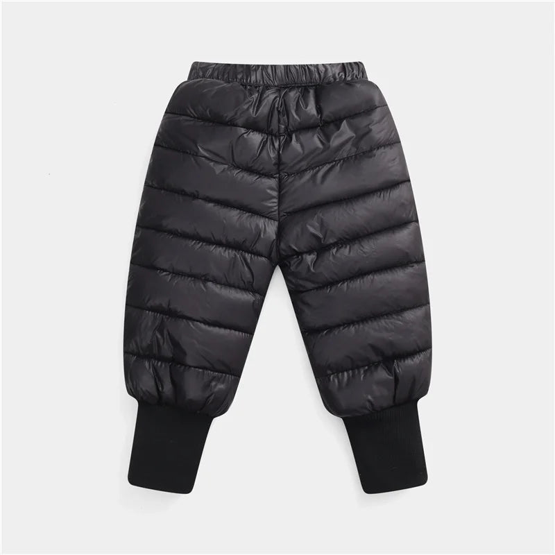 Down Pants Boys Girls Thick Warm Trousers