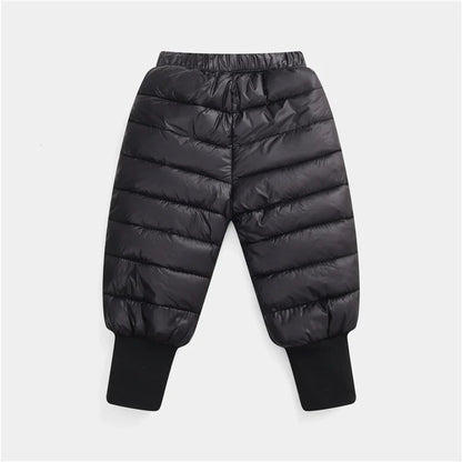 Down Pants Boys Girls Thick Warm Trousers