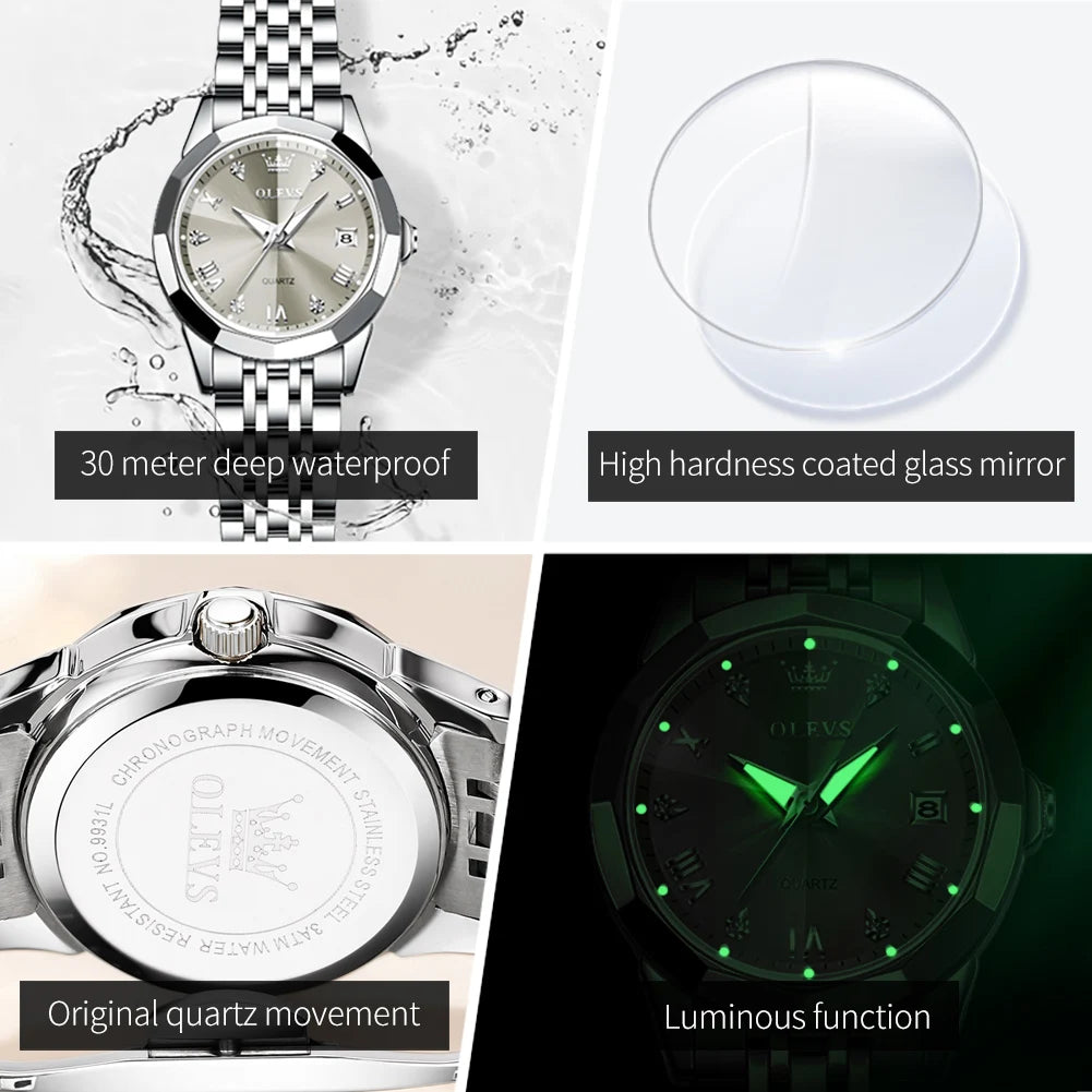 Women's Luxury Brand Original Quartz Watch Waterproof