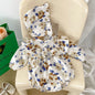 Baby Girls Long Sleeve Flower Embroidery Jumpsuit