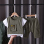 2 Pcs Baby Boys/Girls ClothesbShort Sleeve Cotton
