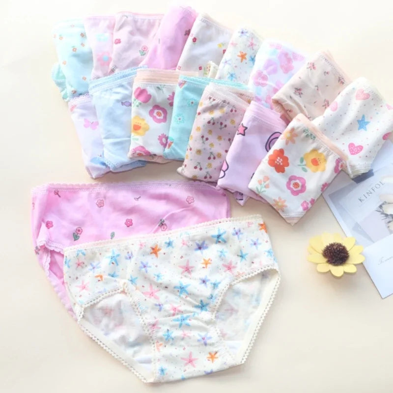 36 Pc Girls Cotton Briefs Underwear