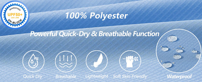 Men's UPF 50+ Casual Long Sleeve Fishing Shirts