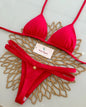 Print Sexy Bikini Sets Halter Lace-up  Beach