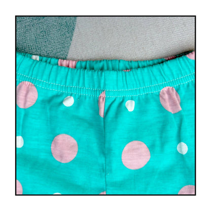 2 Pcs  Minnie Round Dot Girl Christmas Sleepwear Pajamas