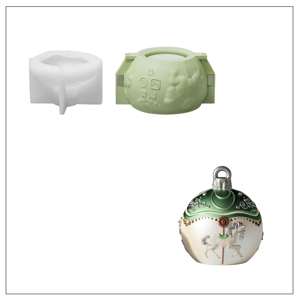 Boowan Nicole Bauble Candle Jar Silicone Molds