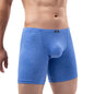 Men's Long Leg Boxer Briefs Sexy Bulge Trunks