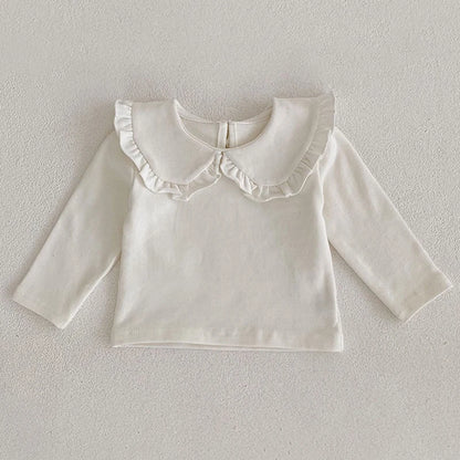Girls Solid Color Knitted Cardigan Long Sleeves