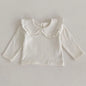 Girls Solid Color Knitted Cardigan Long Sleeves