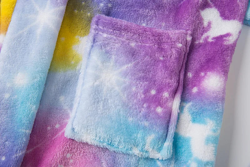 Boys/Girls Winter Colorful Bathrobe Sleepwear Loungewear