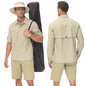 Men's UPF 50+ Casual Long Sleeve Fishing Shirts