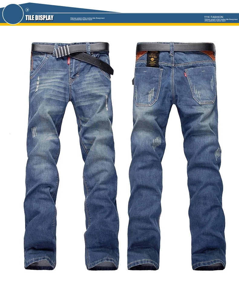 Ripped Plus Size Jeans for Men Fashion
