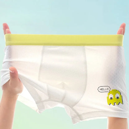 4PCS Mesh Breathable Comfort Boys  Antibacterial Underwear