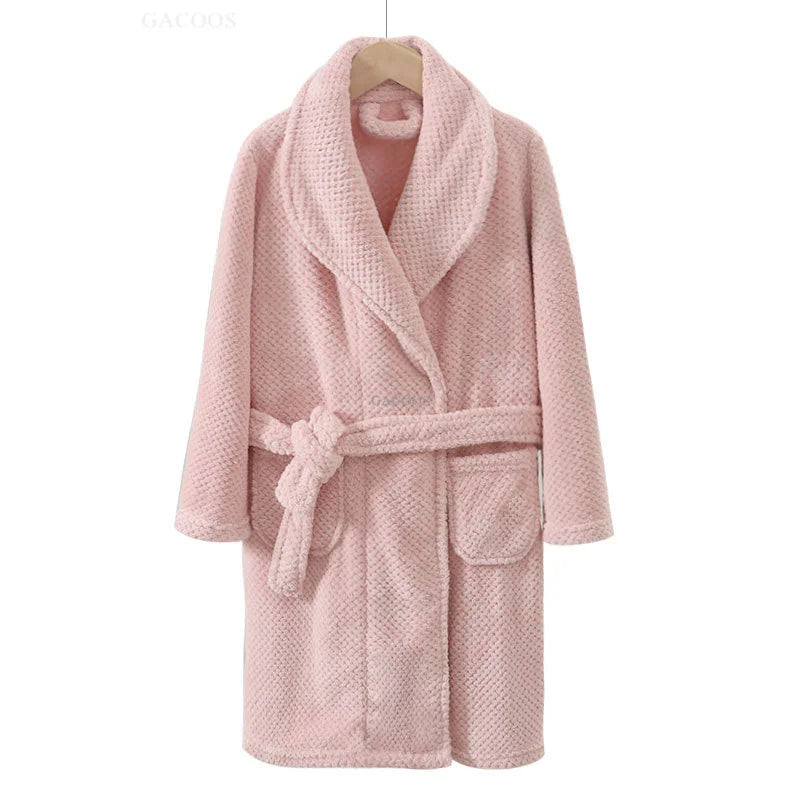 Boys/Girls Warm Fleece Flannel Bath Robes