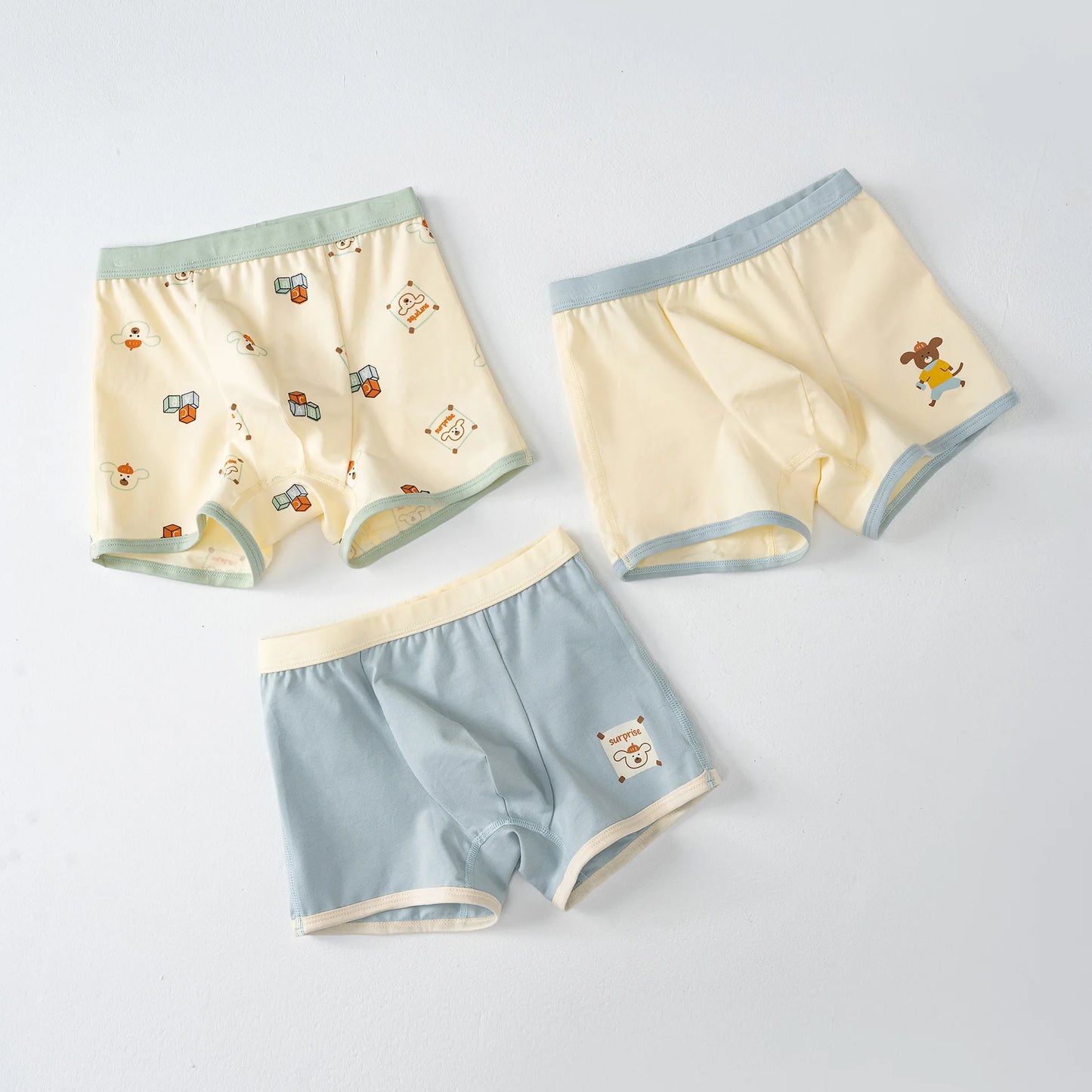 6 Pcs High Quality Boys Boxer Cartoon Underwear