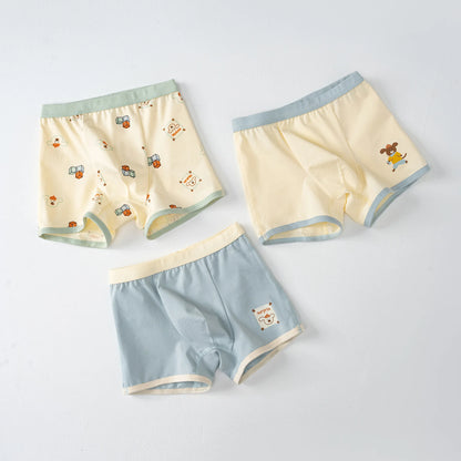 6 Pcs High Quality Boys Boxer Cartoon Underwear