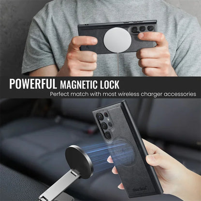 Magnetic Leather Flip Phone Case for Samsung
