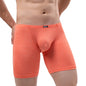 Men's Long Leg Boxer Briefs Sexy Bulge Trunks