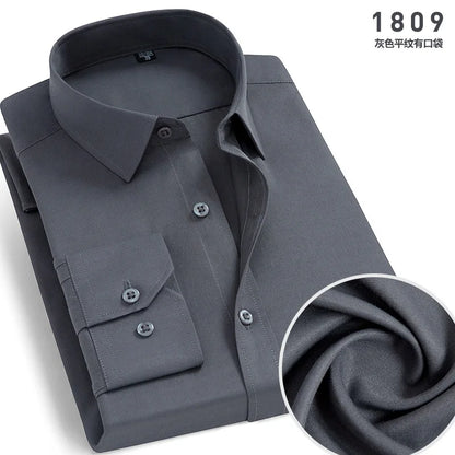 Mens Long-sleeved Non-ironing Anti-wrinkle Shirts