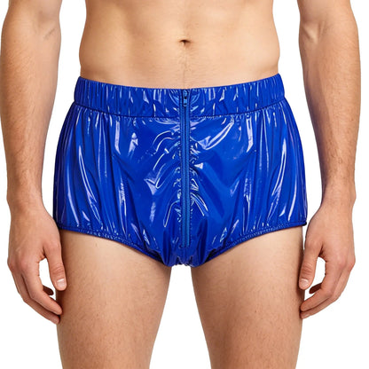 Mens Waterproof Diaper Cover Front Zipper Briefs