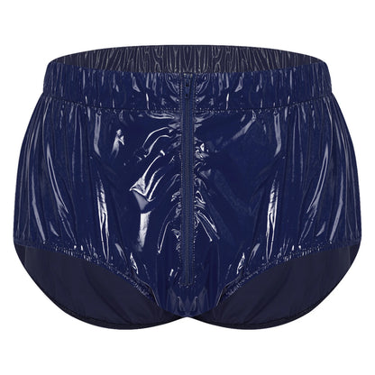 Mens Waterproof Diaper Cover Front Zipper Briefs