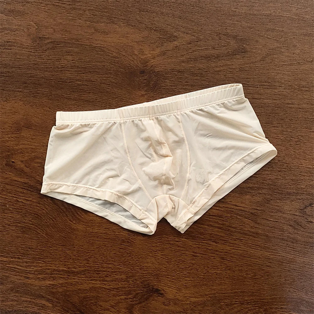 4PCS Sexy Men Brief Summer Breathable Underwear