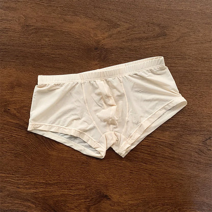 4PCS Sexy Men Brief Summer Breathable Underwear