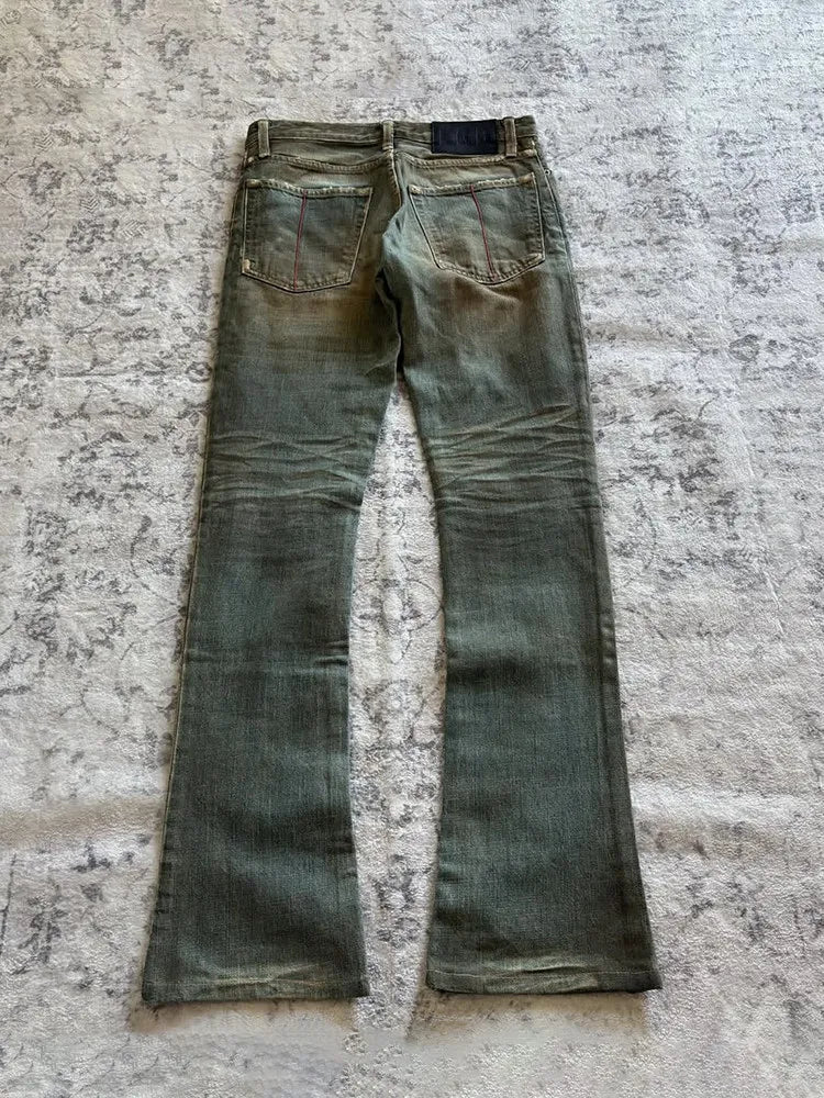 Retro Casual Rock Style Micro-Horn Jeans