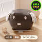 Puppy Stool Round Faux Leather Stool