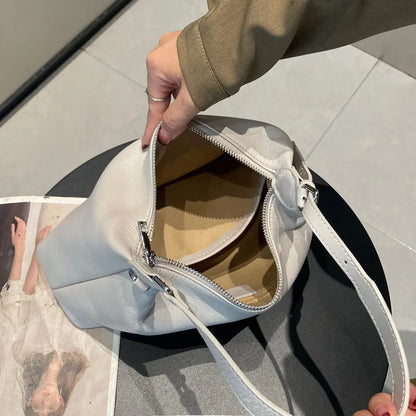 Luxury Full-Grain Leather Crossbody Bag for Women