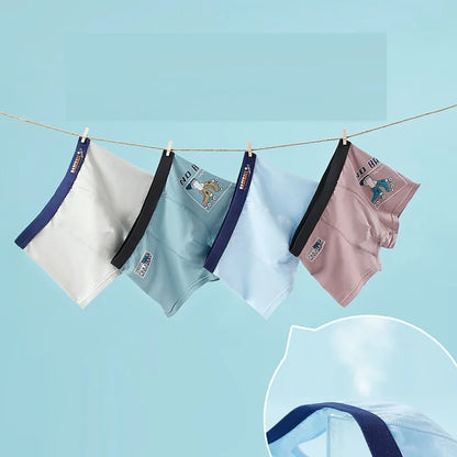 4 Pcs New young boys Underwear Boxer Briefs Teenager